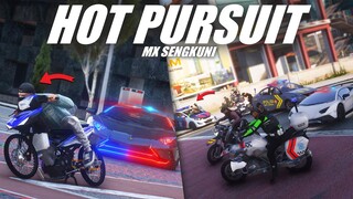 HOT PURSUIT MX SENGKUNI ! AKU DIBURU POLISI SATU KOTA !!! GTA 5 ROLEPLAY