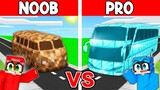 Minecraft NOOB vs PRO: Otobüs Yapı Kapışması