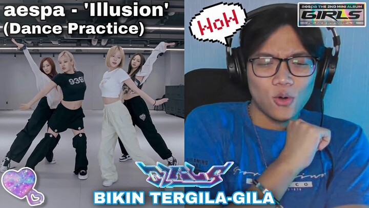 INI CHOREO TERKEREN MEREKA😧???|| aespa 에스파 '도깨비불 (Illusion)' Dance Practice || REACTION (Indonesia)