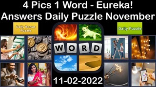 4 Pics 1 Word - Eureka! - 02 November 2022 - Answer Daily Puzzle + Bonus Puzzle