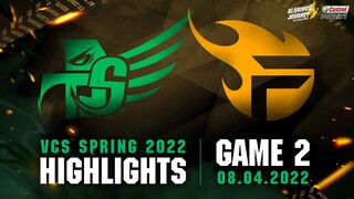 Highlights SKY vs TF [Ván 2][VCS Mùa Xuân 2022][08.04.2022]