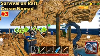 Survival on Raft: Ocean Nomad | THE ART OF PILLAR PLACING AND ROOF MAKING Part 3
