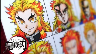 用12种动漫风格,能画出什么样的炼狱杏寿郎？