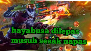 hayabusa dilepas musuh sesak napas