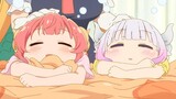 Two little ones who love to sleep in...so cute that their faces are flat~