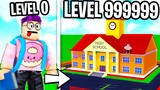 Can We Build A LEVEL 999,999 SCHOOL In ROBLOX!? (INSANE RESULTS)