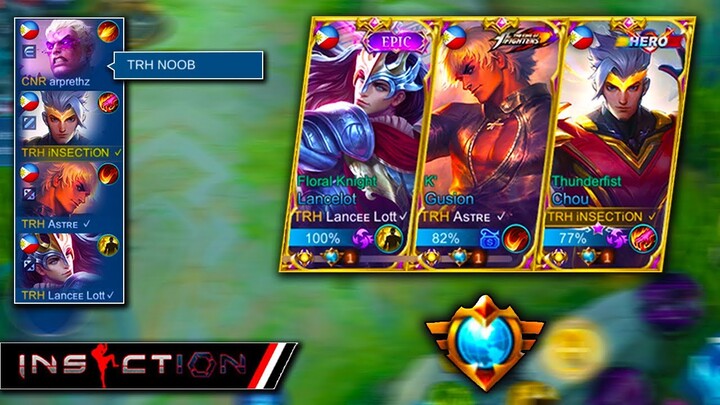 WTF! iNSECTiON Meets TRH Astre And TRH Lance Lott in Rank GAME ! | Enemy Auto Surrender!