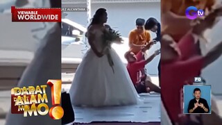 Lalaking nanonood lang ng kasal, natumba sa likod ng papasok nang bride | Dapat Alam Mo!