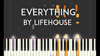 Everything by Lifehouse Synthesia Piano Tutorial with Free sheet music