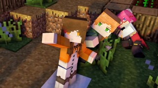 [แอนิเมชั่น Minecraft] ชีวิตประจำวันของสาว*ว์ประหลาด⑪ ชีวิตประจำวันของชาวบ้าน II