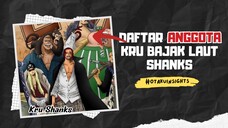 LENGKAP!!! Daftar ANGGOTA Kru Bajak Laut AKAGAMI NO SHANKS 🔥