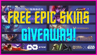 FREE EPIC SKIN GIVEAWAY | FREE EPIC SKIN MOBILE LEGENDS 2021