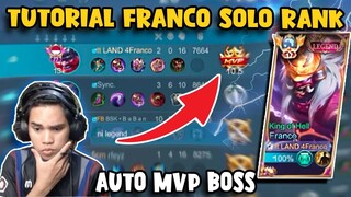 TUTORIAL FRANCO SOLO RANK | AUTO MVP BOSS