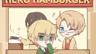 [Animasi] [Douga] Axis Power Hetalia Memesan makanan Inggris logat Amerika