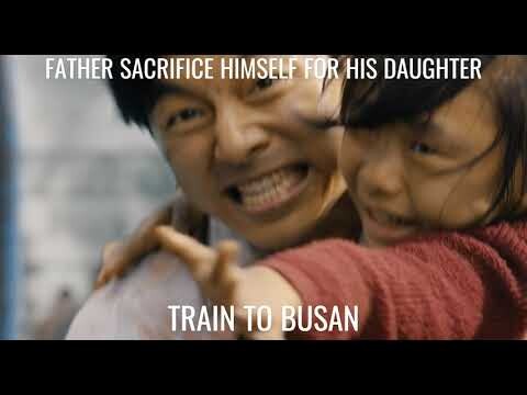 A father sacrificing himself for his daughter - TRAIN TO BUSAN SCENE
