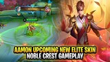 Aamon Upcoming New Elite Skin | Noble Crest Gameplay | Mobile Legends: Bang Bang