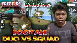 DI TINGGAL DUO VS SQUAD MASIH BISA BOOYAH KITA CUK! GARENA FREE FIRE