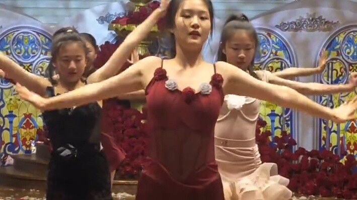 Dance teacher's bridesmaids