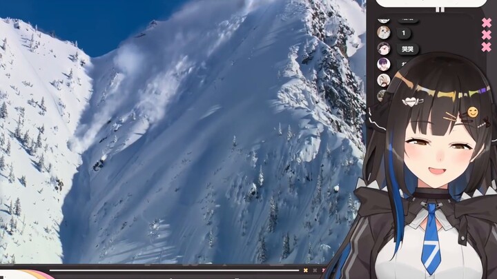 ⛷️Imitating the cute movements of skiing adventure [Nana7mi]