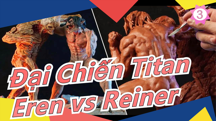 [Đại Chiến Titan] Làm mô hình Eren vs Reiner bằng đất sét|Dr. Garuda_3