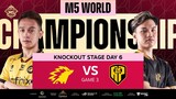(FIL) M5 Knockouts Day 6 | ONIC vs APBR | Game 3