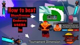 How to beat Endeavor and Stun/Freeze Users in Tournament Dimension Anime Fighting Simulator|Roblox