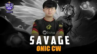 LUNOX ONIC CW SAVAGE | SAVAGE PERTAMA DI TURNAMEN NMA S3! ONIC ESPORTS VS EVOS LEGENDS GAME 1