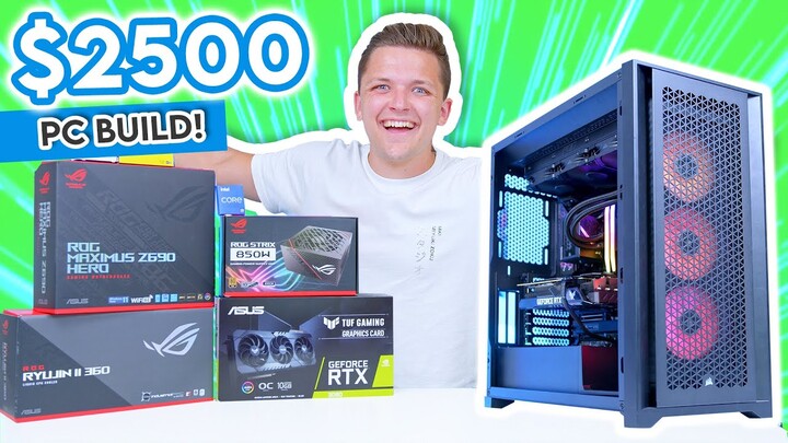 Let's Build an INSANE $2500 Gaming PC! [Full Build Tutorial & Benchmarks! - ft. RTX 3080]