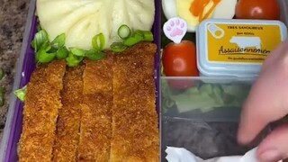 加州一位网友晒出自己给老公准备的午餐，精致可爱还不重样