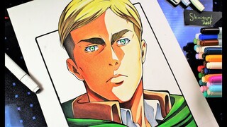 Drawing ERWIN Smith - Step By Step (進撃の巨人)Attack on Titan