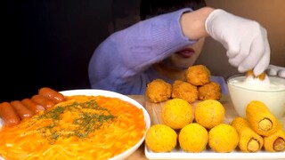 Mukbang một bàn phô-mai viên #mukbang