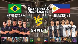 BLCK vs KEYD STARS [Game 1] | M3 Playoffs Day 5 | MLBB World Championship 2021 | MLBB