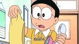 Nobita is so bold! He snatched the skirt directly from Shizuka
