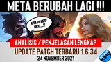 META BERUBAH LAGI! Analisis & Penjelasan lengkap Update Patch 1.6.34 - 24 Nov 2021