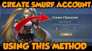 CREATE SMURF ACCOUNT USING THIS METHOD