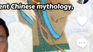 Blogger Tiktok memperkenalkan Yue Lao, Dewa Kelinci, dan Gu Po Shen. Tiba-tiba muncul tulisan Heaven