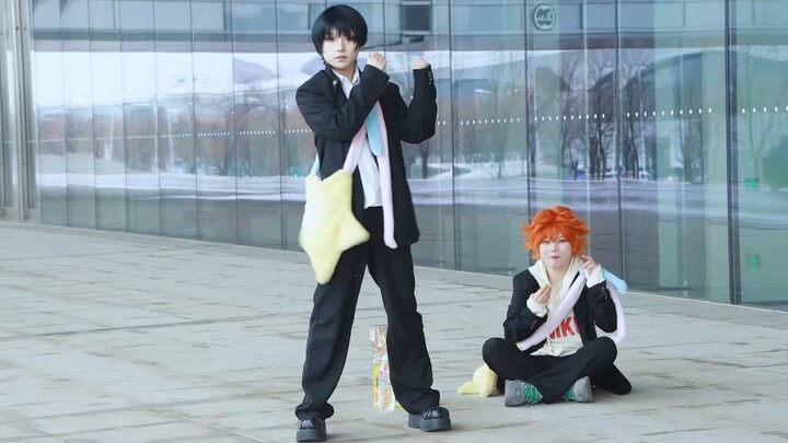 Shadow Japanese cos/Rambut punggung besar angin kencang||||Angin kencang オールバック【MeeMee x Seal】