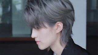 The contrast of a short-haired girl after growing her hair long