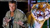 Jean Claude Van Damme fights a tiger in a minefield