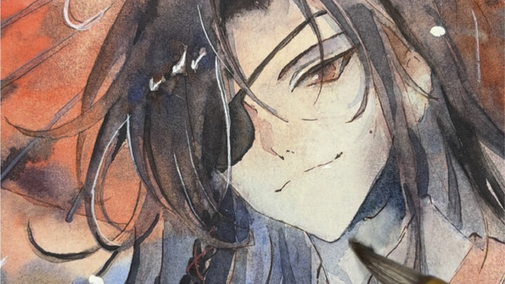 [Watercolor painting process] Heaven Official's Blessing