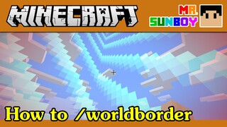 Minecraft Commands [Thai]: วิธีใช้คำสั่ง /worldborder [1.8]