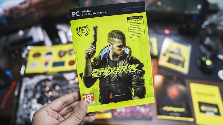 【Điện Jing thường ngày】Mở hộp phiên bản vật lý game Cyberpunk 2077 trên PC!