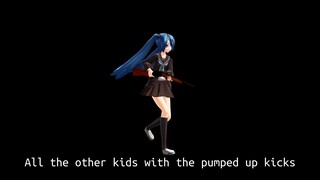 [MMD] wowaka ft. Hatsune Miku - Rolling Girl but the lyrics are Pumped Up Kicks