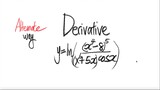 Alternate way: Derivative y=ln((x^4-8)^5/(x^6+5x)cos(x))