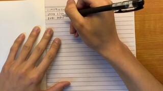 [Handwriting Review] How many digits of pi can be written with one M&G pen refill?