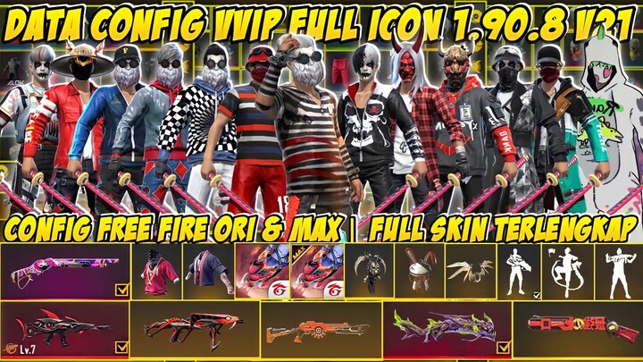 NO PASSWORD‼️SETELAH UPDATE | DATA CONFIG VVIP FF BIASA | FULL ICON | LINK MEDIAFIRE UPDATE V 1.90.8