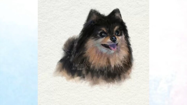 Gambar anjing lucu commission [TIMELAPSE]
