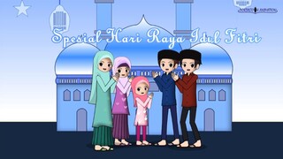 Kartun Lebaran 2022 Hari Raya Idul Fitri - Spesial Portaltoon Animation - moment lebaran