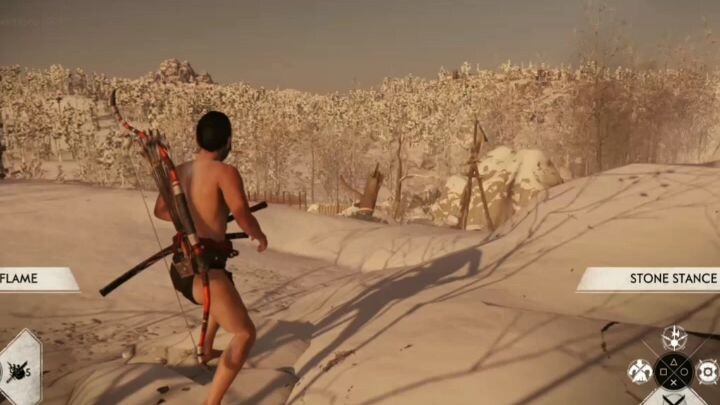 naked samurai in freezing camp