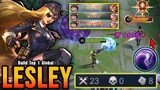 Auto SAVAGE!! OP Lesley with this Item (PLEASE TRY) - Build Top 1 Global Lesley ~ MLBB